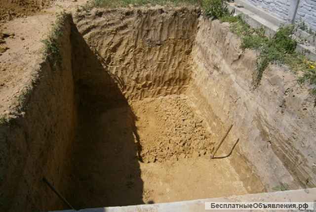 Оперативно выроем колодец необходимой глубины. Котлован под септик, выгребная, компостная яма