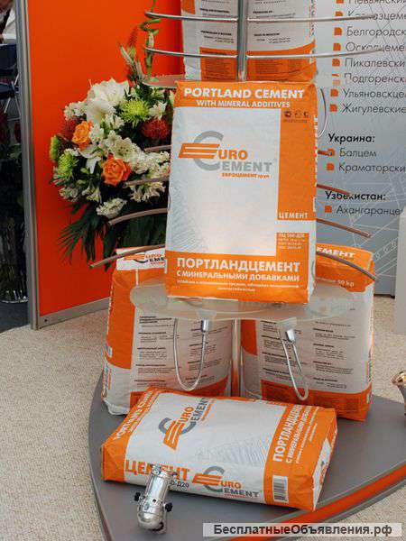 ЕвроЦемент 40 кг. М - 400 - 215руб в наличие