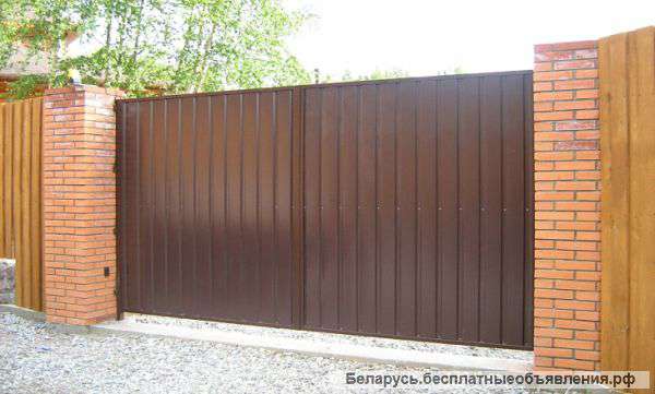 Ворота распашные. Собственное производство.