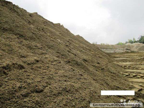 Песок, щебень, отсев, грунт, гпс. Доставка от 1 м3