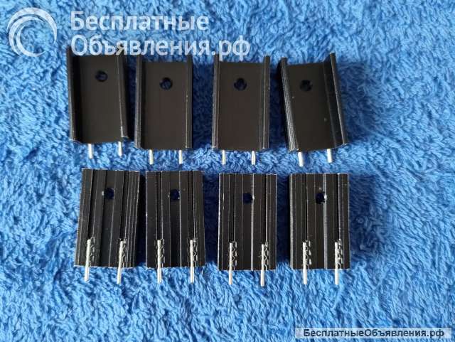 Алюминиевые радиаторы для охлаждения транзисторов TO-220 оригинальные НОВЫЕ и ДЕМОНТАЖ