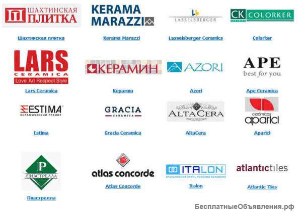 Керамическая плитка Atlantic Tiles цены в Воронеже