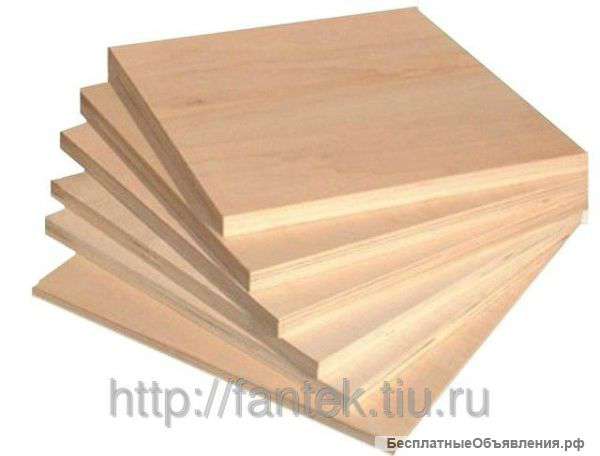 Фанера ФК 1525*1525 мм и ФСФ 2440*1220 мм