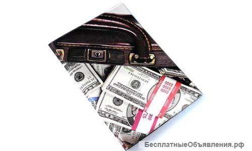Обложка для паспорта "Кейс с деньгами"