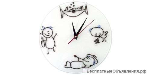 Часы "Нарисуй сам" (стеклянные)