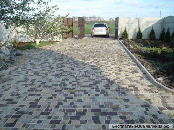 Укладка тротуарной плитки