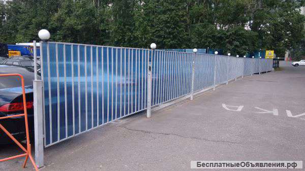Ограда из профтрубы 50 метров секция 3х1.5 м