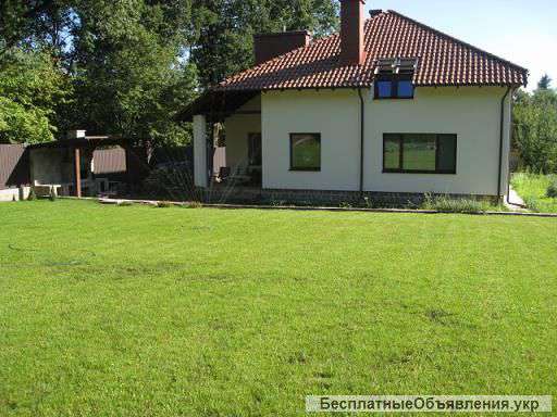 Дом с экологических материалов, под натуральной черепицей