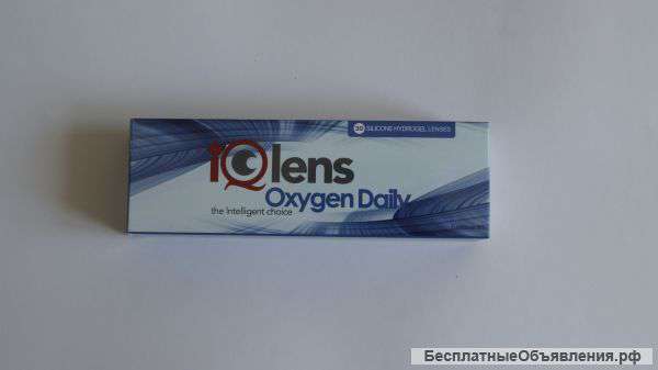 Однодневые линзы IQ lens Oxygen Daily , упаковка 30 шт, - 3,75 диоптрии