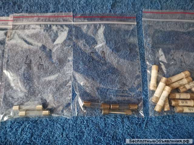 Предохранитель керамический быстродействующий 6.3х32 мм и стекло 1974-1985 годов оригинальный НОВЫЙ