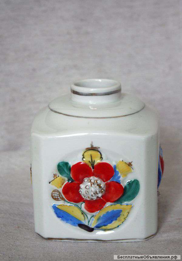 Чайница "Кубическая", лфз, 1950-е гг