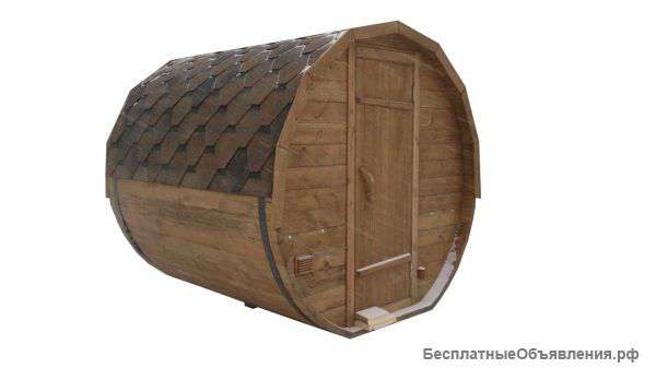 Баня-бочка из алтайского кедра мини