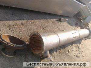 Теплообменник трубчатый нержавеющий, площадь теплообмена 20 кв.м.
