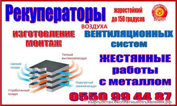 Изготовление рекуператоров воздуха