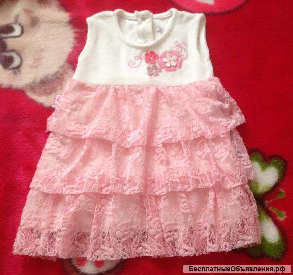 Платья для малышки новые, размер 74-80