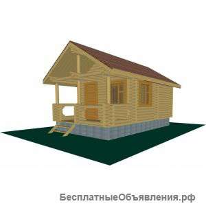 Баня из бревна 22 м2