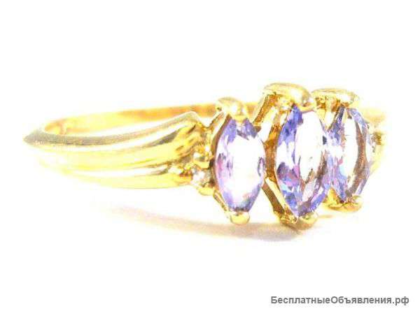 Gold ring with rare tanzanite