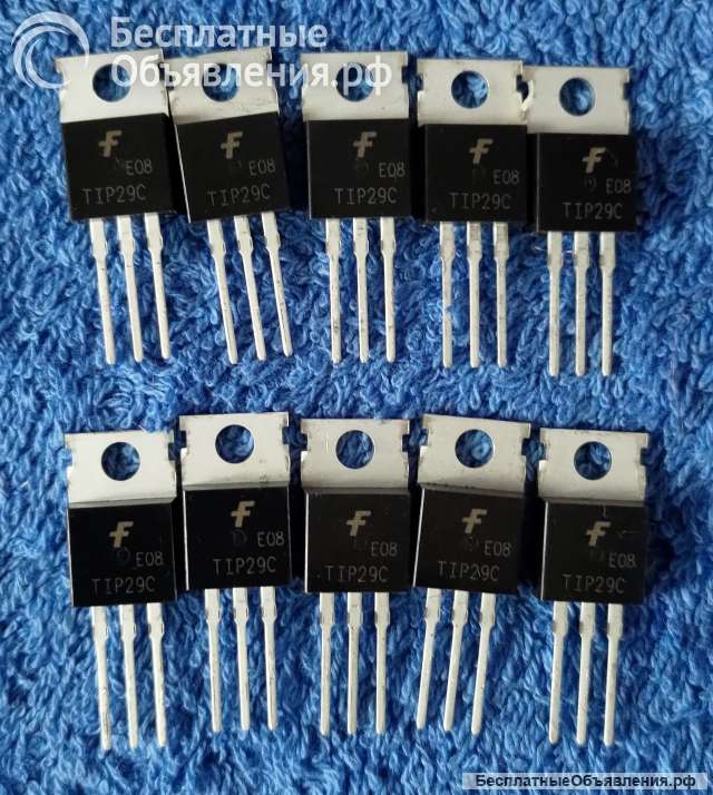 TIP29C NPN TO-220 Fairchild Semiconductor 30W 100V 1A 3MHz оригинальный НОВЫЙ