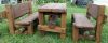 Набор ДУБОВОЙ мебели «ВЕЧНЫЙ» (стол + 2 скамьи с регулируемыми спинками)