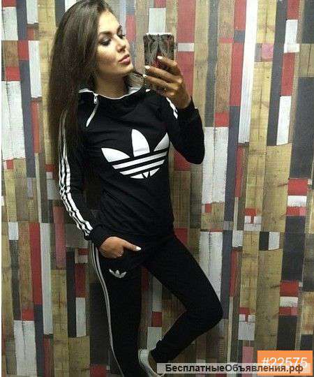 Cпортивный костюм с капюшоном AS черный
