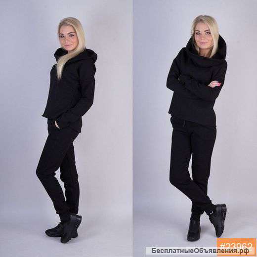 Cпортивный костюм костюм с хомутом черный