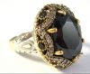 Авторская серебряное кольцо с ониксом