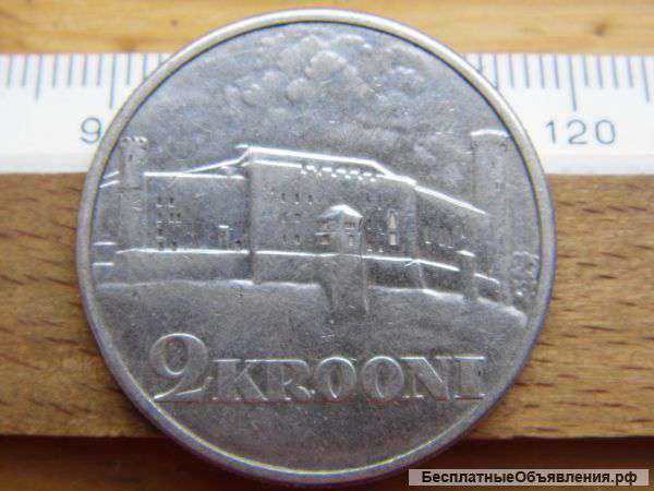 Эстония, 2 кроны 1930. Серебро