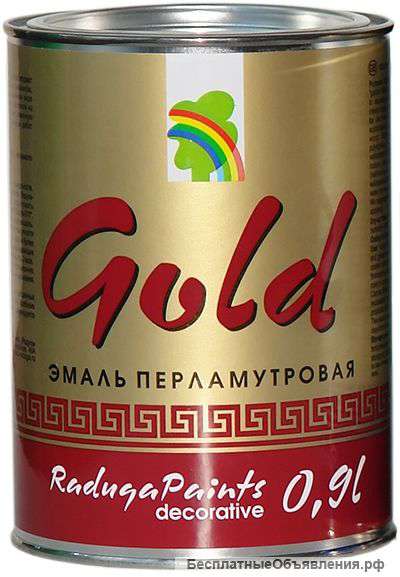 Эмаль Радуга декоративная Gold вд-ак 117