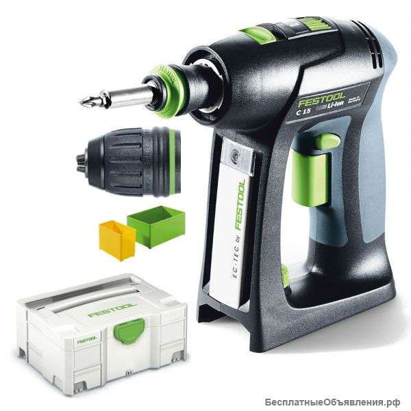 Festool Аккумуляторный шуруповёрт C 15 Li-Basic