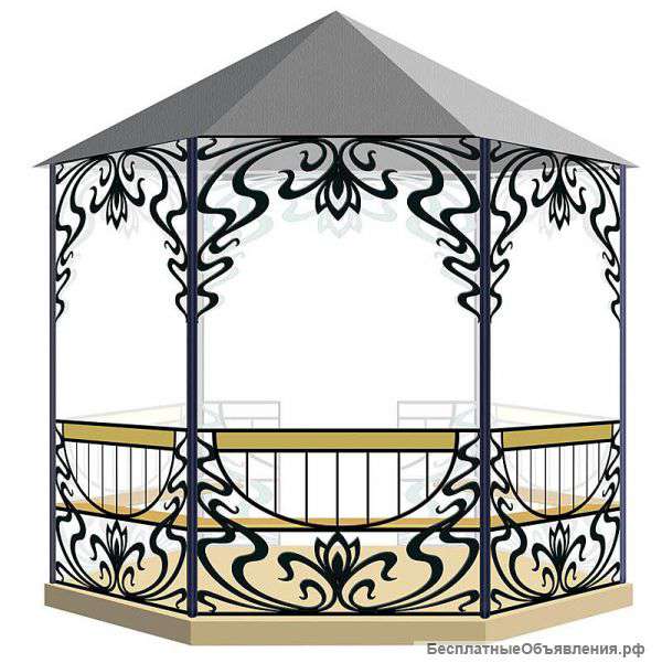 Беседка кованая №1