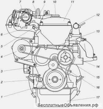 Двигатель Газель ЗМЗ 405-2 (с навесным)