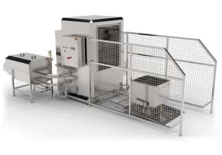 Машина мойки чан-тележек 20 в час нашего производства "ASP-group"