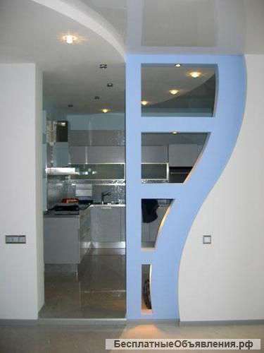 Монтаж гипсокартона любой сложности