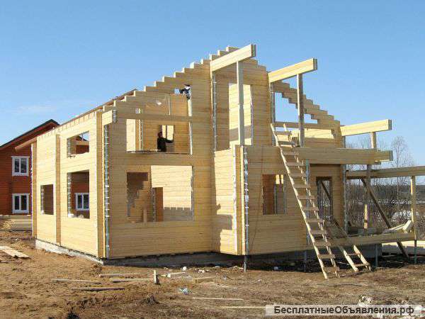 Строительство домов из любых пород дерева