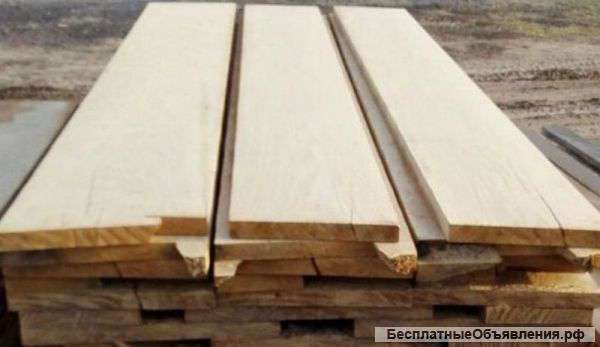 Брусок, брус, доска обрезная из массива дуба, естественной влажности