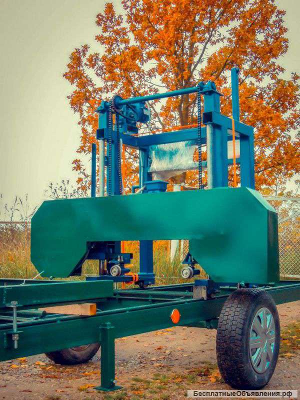 Пилорама ленточнопильная мобильная