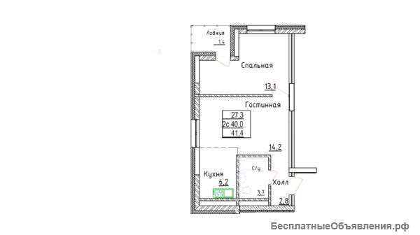 Продаеится 2 км,кв, 48000 руб/кв,м