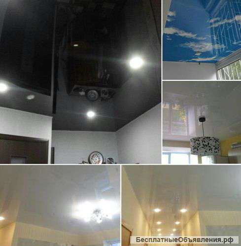 Натяжные потолки (все включено)