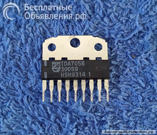 TDA7056, SIL9MPF, PHILIPS, 3 W mono BTL audio output amplifier оригинальная НОВАЯ и ДЕМОНТАЖ
