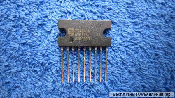 TDA2616, SIL9P, PHILIPS NXP Semiconductors, 2 x 12 W hi-fi audio power amplifier оригинальная НОВАЯ
