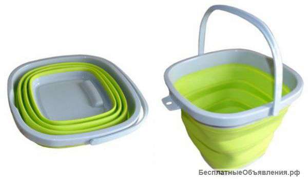 Складное силиконовое ведро Folding Bucket
