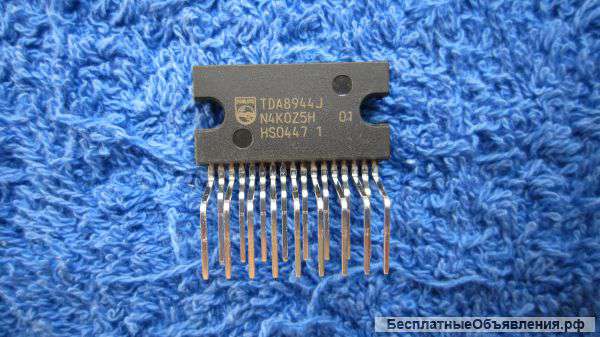 TDA8944J, DBS17P, PHILIPS, 2 x 7 W stereo Bridge Tied Load BTL оригинальная НОВАЯ и ДЕМОНТАЖ