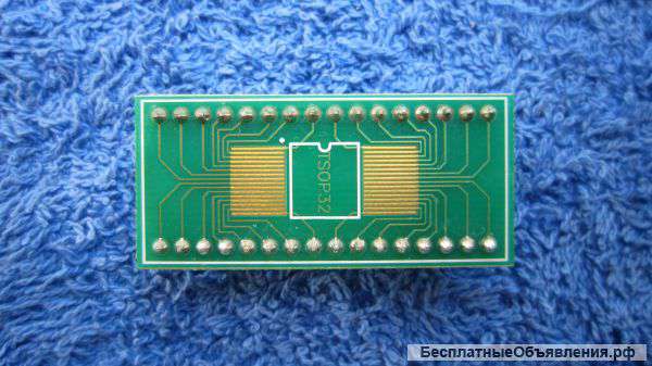 Плата переходник DIP32-TSOP32 двухсторонний Переходник для Omega-Flash оригинальный НОВЫЙ