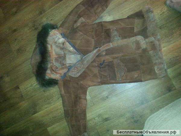 Дубленка натуральная для девочки 12 лет