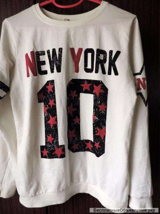 Кофта реглан с надписью, Турция