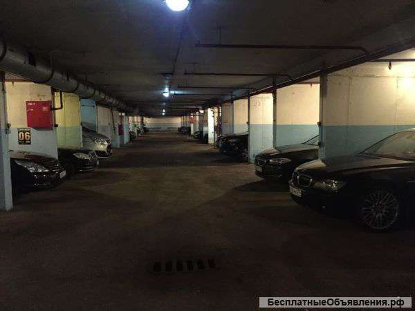 Сдам машиноместо 16 м² в охраняемом подземном паркинге
