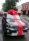 Бант на машину, подарочное оформление автомобиля, большой бант на машину